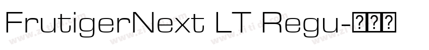 FrutigerNext LT Regu字体转换